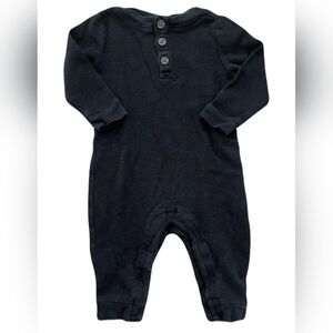 Old Navy Black Kids Waffle One Piece Romper